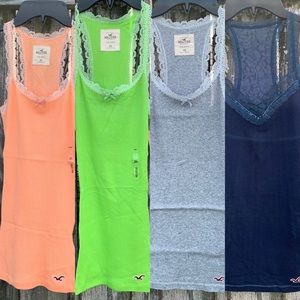 Hollister XSmall Tank Top 4 Piece Set